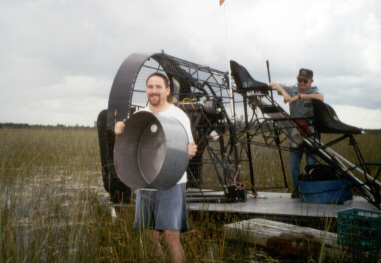 Dr. Mark Nemeth with Seepage Meter